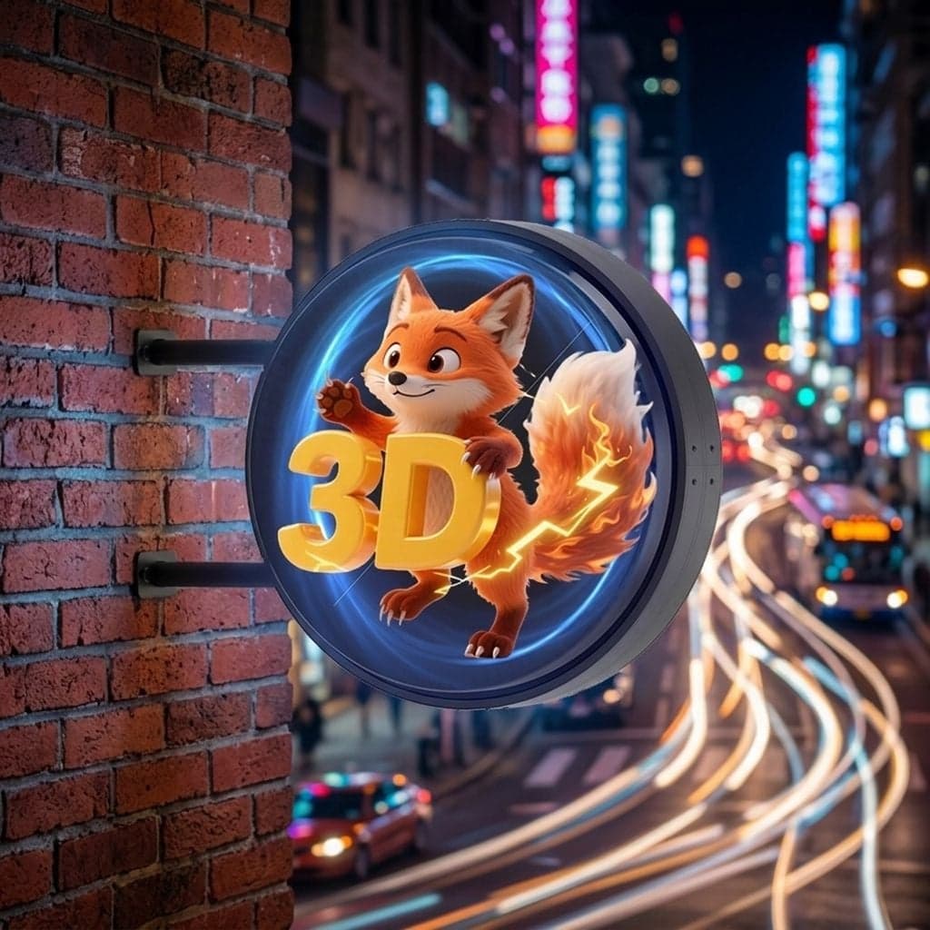 Commercial Advertising Light Box 3D Hologram Fan LED Display Screen Double Sided Digital Signage Retail Promotion Display