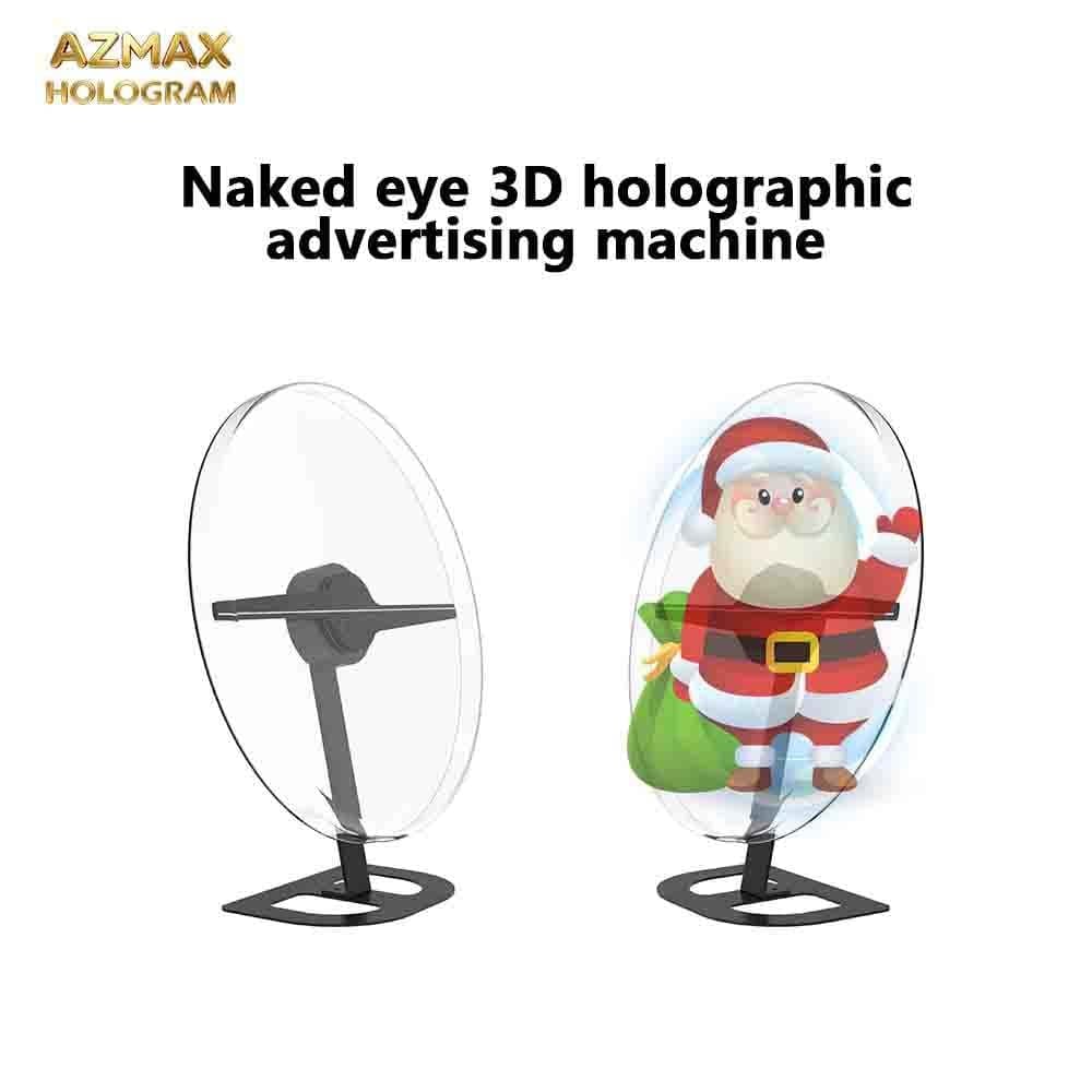 AZMAX 42cm Mini Desktop 3D Hologram Fan Projector-224LED HD Display for Education OEM Supplier