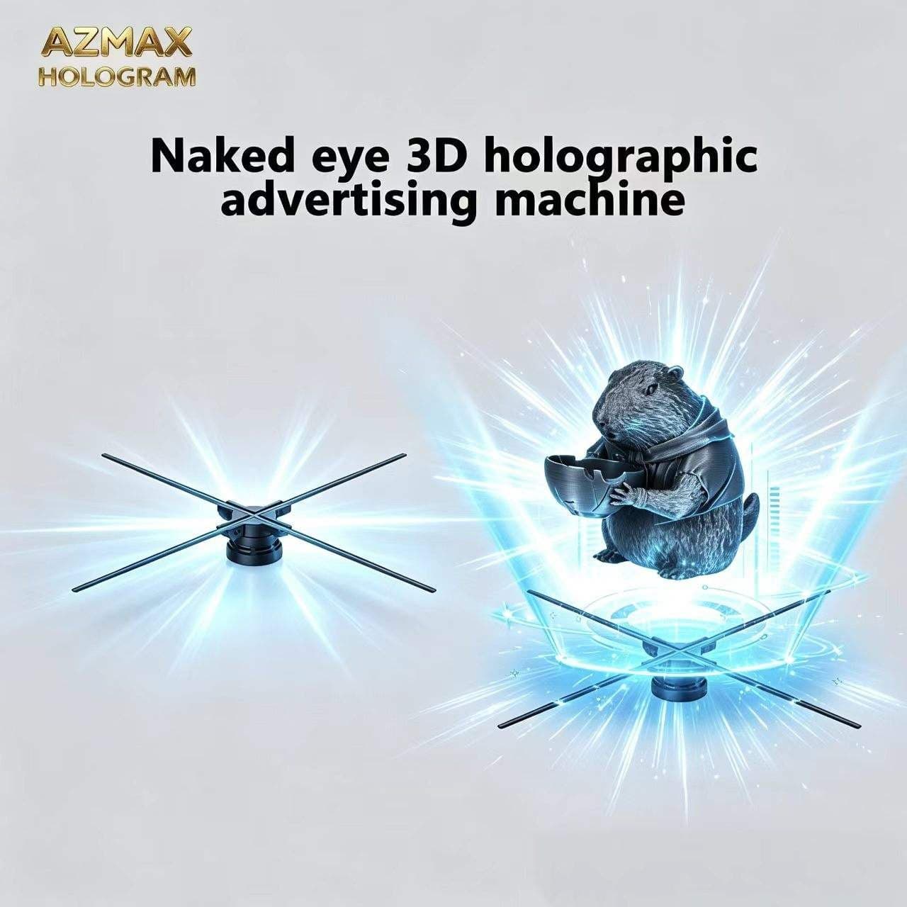 26 Inch WiFi APP 3D Hologram LED Fan Projector 1024 HD Beads Indoor Education Use for Business Advertising Display