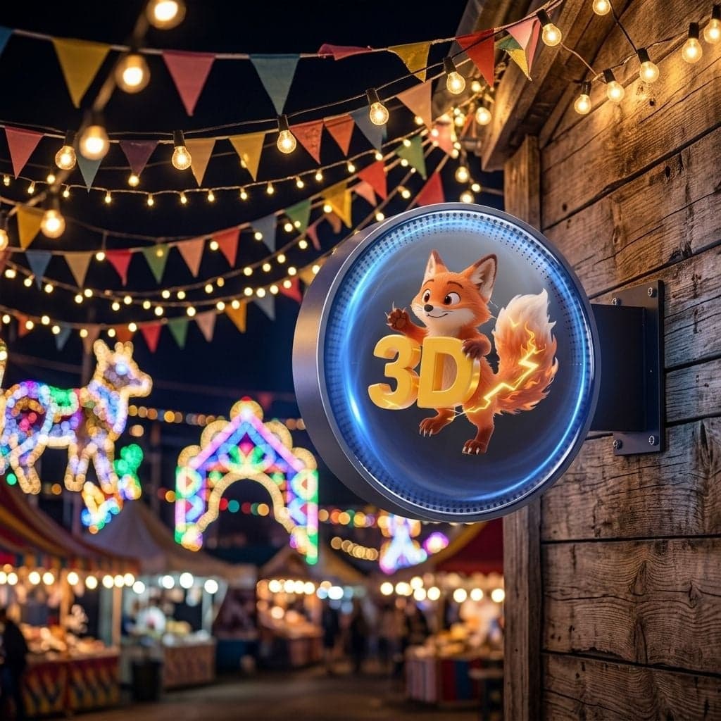 LED Holographic Double Sided Light Box Advertising Sign Illuminated Display Board OEM Commercial Indoor Outdoor Use