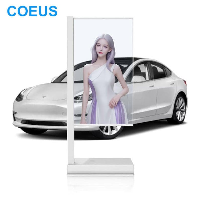 COEUS 55-Inch AI-Enhanced Ultra-Thin Touch Screen OLED Display 4K Interactive Digital Signage for Retail LED Display