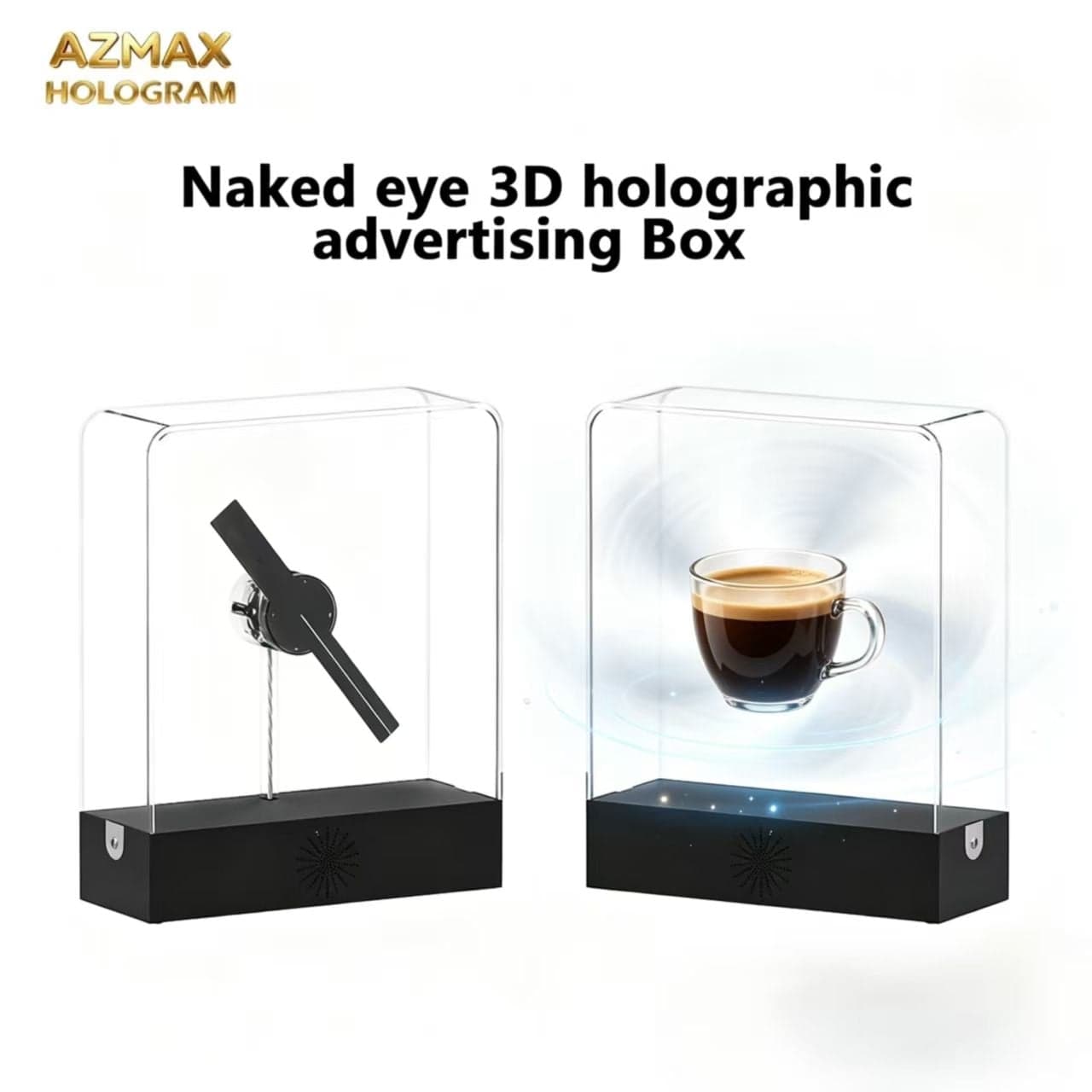 AZMAX 3D Holographic LED Display Projecto Hologram Fan Indoor Advertising Equipment for Education Medical Treatments OEM Medical